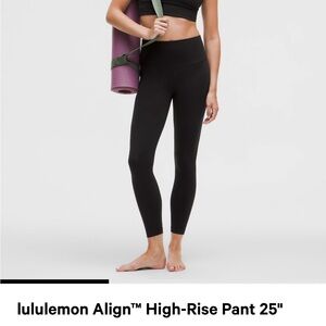 Lululemon align high-rise pant 25”